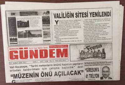 Giresun Gündem Gazetesi 21 Şubat 2006 -Müzenin Önü Açılacak GZ6914 - 1