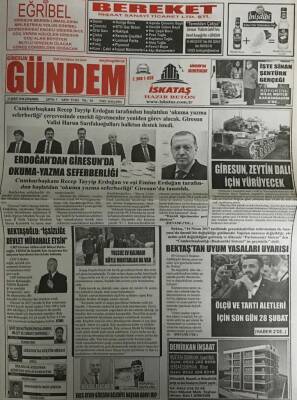 Giresun Gündem Gazetesi 21 Şubat 2018-Erdoğandan Giresunda Okuma-Yazma Seferberliği GZ45512 - 1