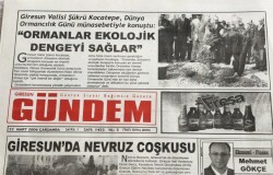 Giresun Gündem Gazetesi 22 Mart 2006-Demirel12 Sene İktidar Oldum,Üreticiyi Mağdur Etmedim GZ45713 - 2