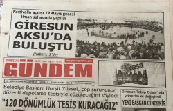 Giresun Gündem Gazetesi 22 Mayıs 2006-Hurşit Yüksel120 Dönümlük Tesis Kuracağız GZ45560 - 2
