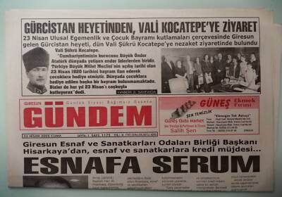 Giresun Gündem Gazetesi 22 Nisan 2005 Giresunda Aşı Günleri Başladı -GZ33211 - 1