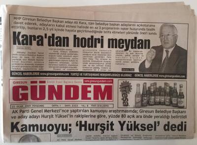 Giresun Gündem Gazetesi 22 Ocak 2009 - Kamuoyu - 1