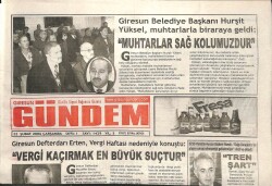 Giresun Gündem Gazetesi 22 Şubat 2006 - Fındıkta İki Yeni Tür GZ101524 - 1
