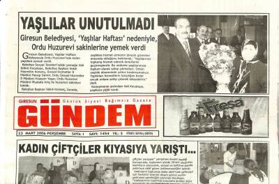 Giresun Gündem Gazetesi 23 Mart 2006 - Kadın Çiftçiler Yarıştı GZ108786 - 1