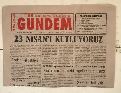 Giresun Gündem Gazetesi 23 Nisan 2003 - 23 Nisanı Kutluyoruz GZ7699 - 1