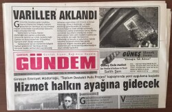 Giresun Gündem Gazetesi 23 Temmuz 2004 - Hizmet Halkın Ayağına Gidecek GZ6761 - 1