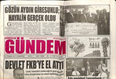 Giresun Gündem Gazetesi 23 Temmuz 2011 - Devlet FKBye El Attı GZ108774 - 1