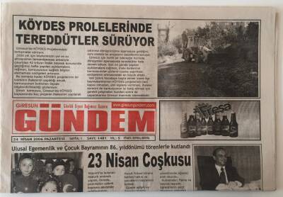 Giresun Gündem Gazetesi 24 Nisan 2006 - 23 Nisan Coşkusu GZ28790 - 1