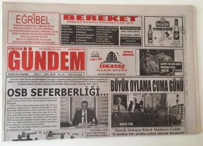 Giresun Gündem Gazetesi - 24 Ocak 2018 - OSP Seferberliği ... - GZ43691 - 2