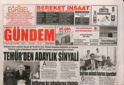 Giresun Gündem Gazetesi 25 Ağustos 2018 - Ak Parti Giresun Milletvekili Öztürkten Bayram Ziyaretleri GZ93781 - 1