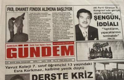 Giresun Gündem Gazetesi 25 Mayıs 2006-Kitapçıdan Buraya Kadar GZ45733 - 1