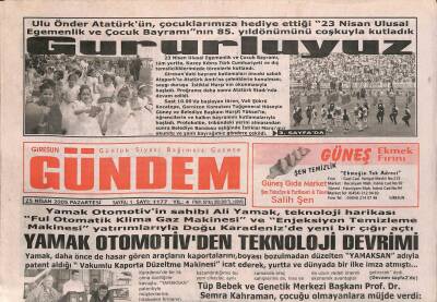 Giresun Gündem Gazetesi 25 Nisan 2005 - Yamak Otomotivden Teknoloji Devrimi GZ96191 - 1