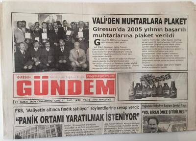 Giresun Gündem Gazetesi 25 Şubat 2006 - Panik Ortamı Yaratılmak İsteniyor GZ28840 - 1