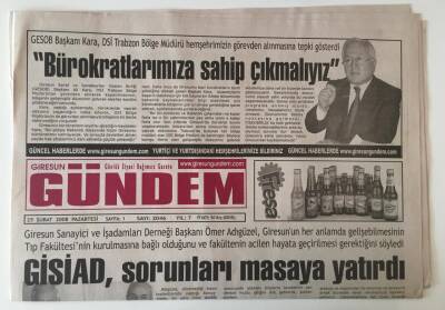 Giresun Gündem Gazetesi - 25 Şubat 2008 - GİSİAD Sorunları Masaya Yatırdı GZ43836 - 2