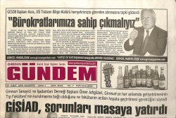 Giresun Gündem Gazetesi 25 Şubat 2008 - MHP Göreve Atama GZ101576 - 1