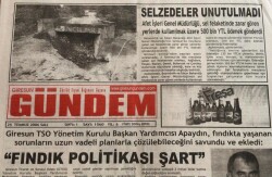 Giresun Gündem Gazetesi 25 Temmuz 2006-Jandarmanın Silah İhalesini De Yavuz Kazandı GZ45729 - 2