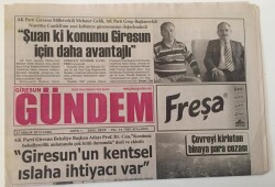 Giresun Gündem Gazetesi - 27 Aralık 2013 - Giresunun Kentsel Islaha İhtiyacı Var - GZ43784 - 2