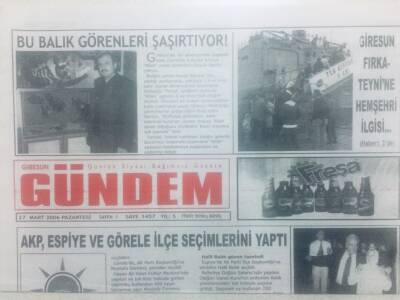 Giresun Gündem Gazetesi 27 Mart 2006 - Kaçak İçkiye Gözaltı GZ42195 - 1