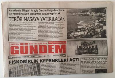 Giresun Gündem Gazetesi 27 Nisan 2006 - Fiskobirlik Kepenkleri Açtı GZ28855 - 1