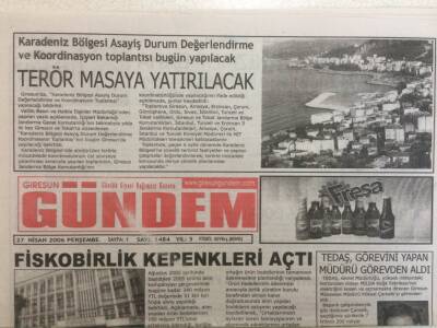 Giresun Gündem Gazetesi 27 Nisan 2006 - Fiskobirlik Kepenkleri Açtı GZ35260 - 1