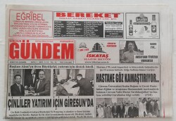Giresun Gündem Gazetesi 28 Mart 2018 -Bektaştan Erdoğanın Sözlerine Eleştiri- GZ45983 - 2