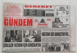 Giresun Gündem Gazetesi 28 Mart 2018 -Bektaştan Erdoğanın Sözlerine Eleştiri- GZ45983 - 1