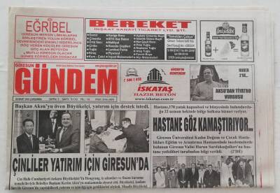 Giresun Gündem Gazetesi 28 Mart 2018 -Bektaştan Erdoğanın Sözlerine Eleştiri- GZ45983 - 1