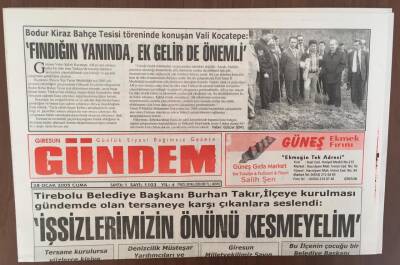 Giresun Gündem Gazetesi 28 Ocak 2005 - Chp Görelede Geleceğini Değerlendirdi GZ10119 - 1