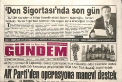 Giresun Gündem Gazetesi 28 Şubat 2008 - CHPde Devir Takibi GZ101579 - 2