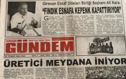 Giresun Gündem Gazetesi 28 Temmuz 2006-Fiskobirlik 77. Oldu GZ45726 - 2