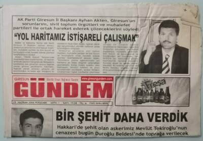 Giresun Gündem Gazetesi 29 Haziran 2006 Türk Yıldızları Gösteri İçin Giresuna Gelecek -GZ37330 - 1