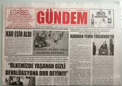 Giresun Gündem Gazetesi 3 Aralık 2016 Kar Esir Aldı Giresunda 66 Köy Yolu Ulaşıma Kapandı -GZ44272 - 1