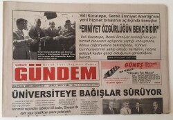 Giresun Gündem Gazetesi - 3 Eylül 2005 - Giresun Üniversitesine Bağışlar Sürüyor - GZ43685 - 1