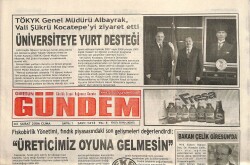 Giresun Gündem Gazetesi 3 Şubat 2006 - Bakan Hüseyin Çelik Giresunda GZ101539 - 2