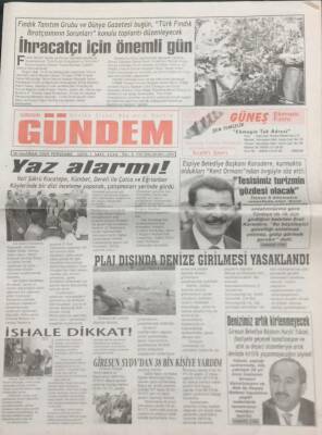 Giresun Gündem Gazetesi 30 Haziran 2005 Giresunspor İçin Gurur Veren Tablo GZ30942 - 1