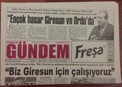 Giresun Gündem Gazetesi - 30 Mayıs 2014- Başkan Aksuya Anlamlı Plaketler GZ43773 - 2