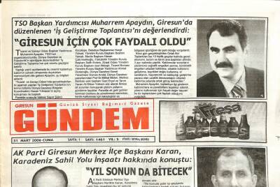 Giresun Gündem Gazetesi 31 Mart 2006 - Gücede Ev Yandı GZ108793 - 1