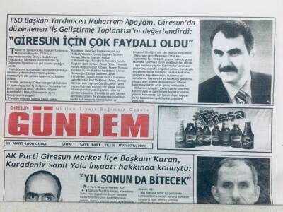 Giresun Gündem Gazetesi 31 Mart 2006 - Gücede Ev Yandı GZ41379 - 1
