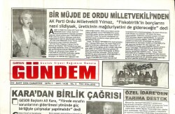 Giresun Gündem Gazetesi 4 Mart 2006 - Karadan Birlik Çağrısı GZ101531 - 1