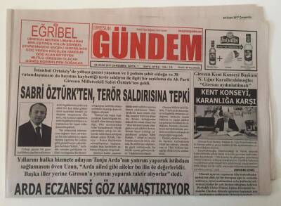 Giresun Gündem Gazetesi - 4 Ocak 2017 - Giresunda Kent Konseyi Karanlığa Karşı - GZ43765 - 1