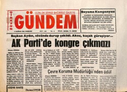 Giresun Gündem Gazetesi 5 Haziran 2003 - AK Partide Kongre Çıkmazı GZ101559 - 2