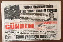Giresun Gündem Gazetesi 5 Nisan 2005 - FKB Yönetim Kurulu İşçi Çıkarmalarının Devam Edeceğini Açıkladı GZ6757 - 1