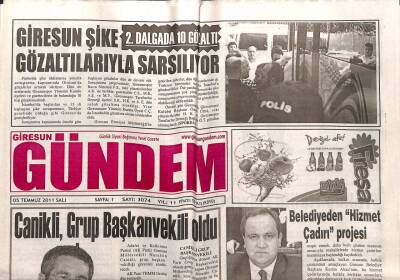 Giresun Gündem Gazetesi 5 Temmuz 2011 - Canikli Grup Başkanvekili Oldu GZ108105 - 1