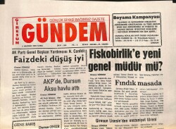 Giresun Gündem Gazetesi 6 Haziran 2003 - AKPde Dursun Aksu Havlu Attı GZ101546 - 2