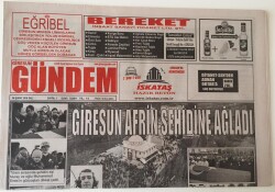 Giresun Gündem Gazetesi -6 Şubat 2018 - Giresun Afrin Şehidine Ağladı - GZ43690 - 2