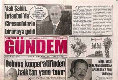 Giresun Gündem Gazetesi 9 Eylül 2011 - Kaya Futbolcularım Sahaya Yüreklerini Koyacaklar GZ108358 - 1