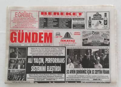 Giresun Gündem Gazetesi 9 Nisan 2018 - Ali Yalçın Performans Sistemini Eleştirdi.- GZ45957 - 2