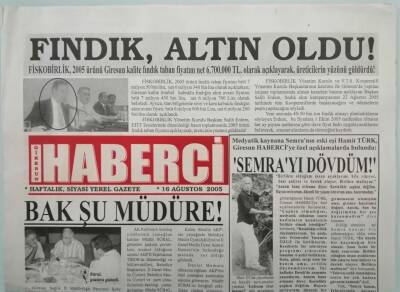 Giresun Haberci Gazetesi 16 Ağustos 2005 Ak Partinin Kururluşunun 4. Yıl Dönümü Giresunda Coşkuyla Kutlandı - GZ44281 - 2