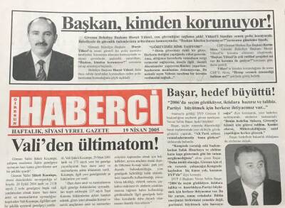 Giresun Haberci Gazetesi 19 Nisan 2005 - Chp Merkez İlçe Başkanı Kerim Aksu ,Yükseli Eleştirdi GZ36360 - 1