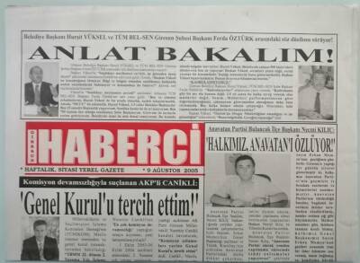 Giresun Haberci Gazetesi 9 Ağustos 2005 Anavatan partisi Bulancak İlçe Başkanı Necmi Kılıç Halkımız Anavatanı Özlüyor - GZ44280 - 2
